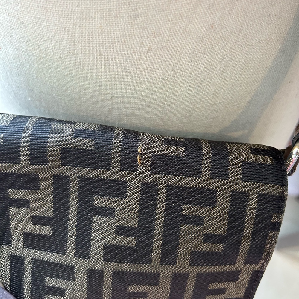 Fendi small zucca canvas artic crossbody brown fabric - Picture 7 of 12